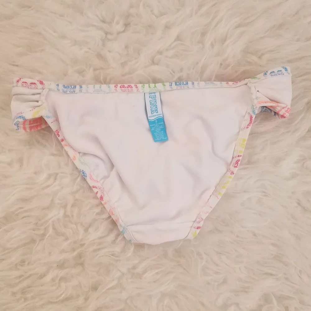 VERY RARE:  2008 VINTAGE VICTORIA'S SECRET FASHION SHOW PINK 86 GRAFFITI BIKINI